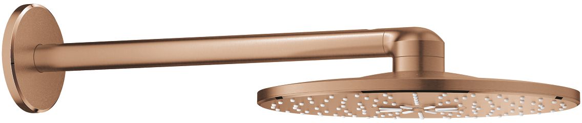 Grohe Rainshower Smartactive deszczownica 31 cm okrągła z ramieniem podtynkowym brushed warm sunset 26475DL0
