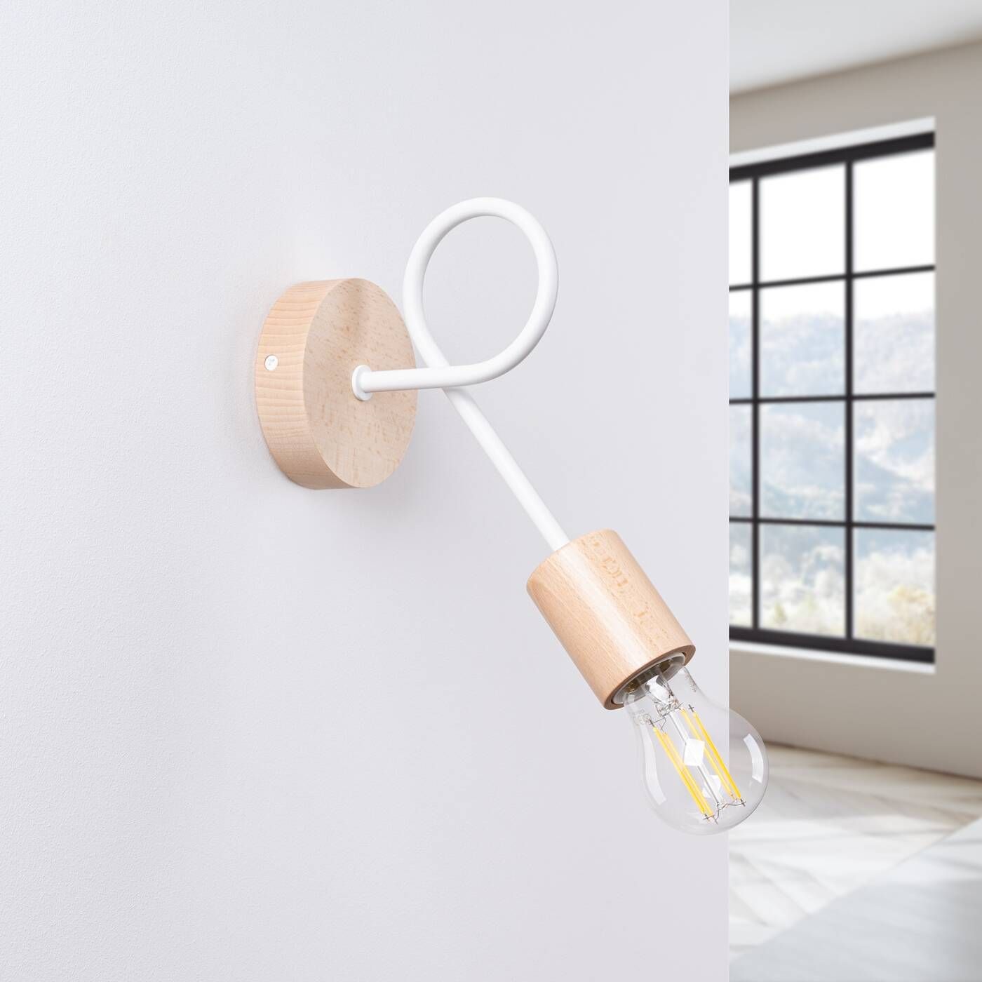 Sollux Lighting Ember kinkiet 1x15 W biały SL.1473