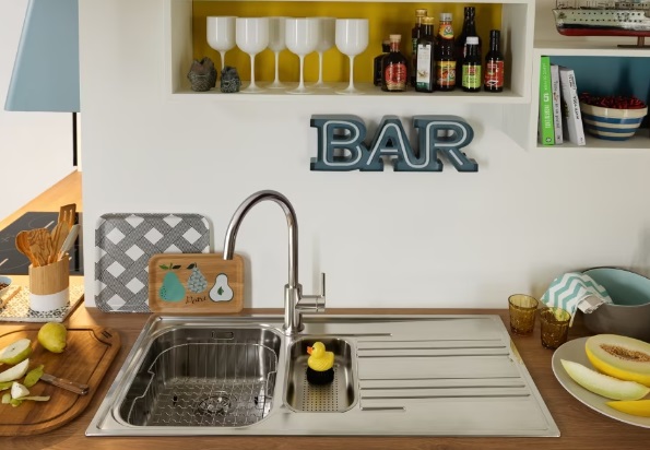 Franke Lina XL bateria kuchenna stojąca chrom 115.0693.228