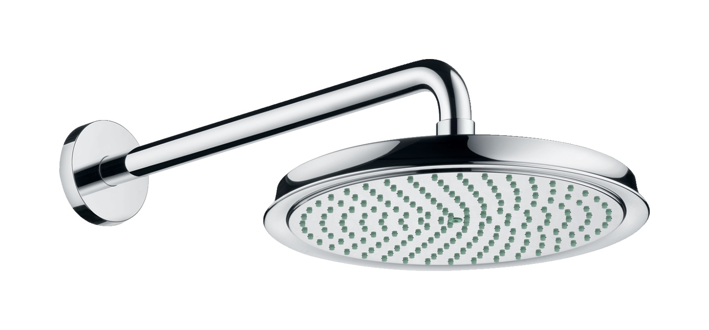 Hansgrohe Raindance Classic deszczownica 24 cm okrągła z ramieniem prysznicowym chrom 27424000