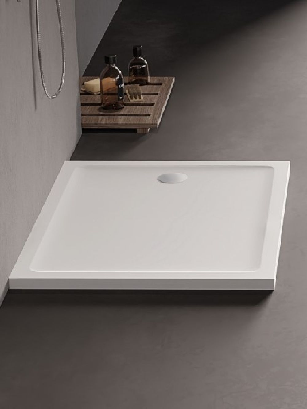 New Trendy Mild brodzik prostokątny 100x90 cm biały B-0638