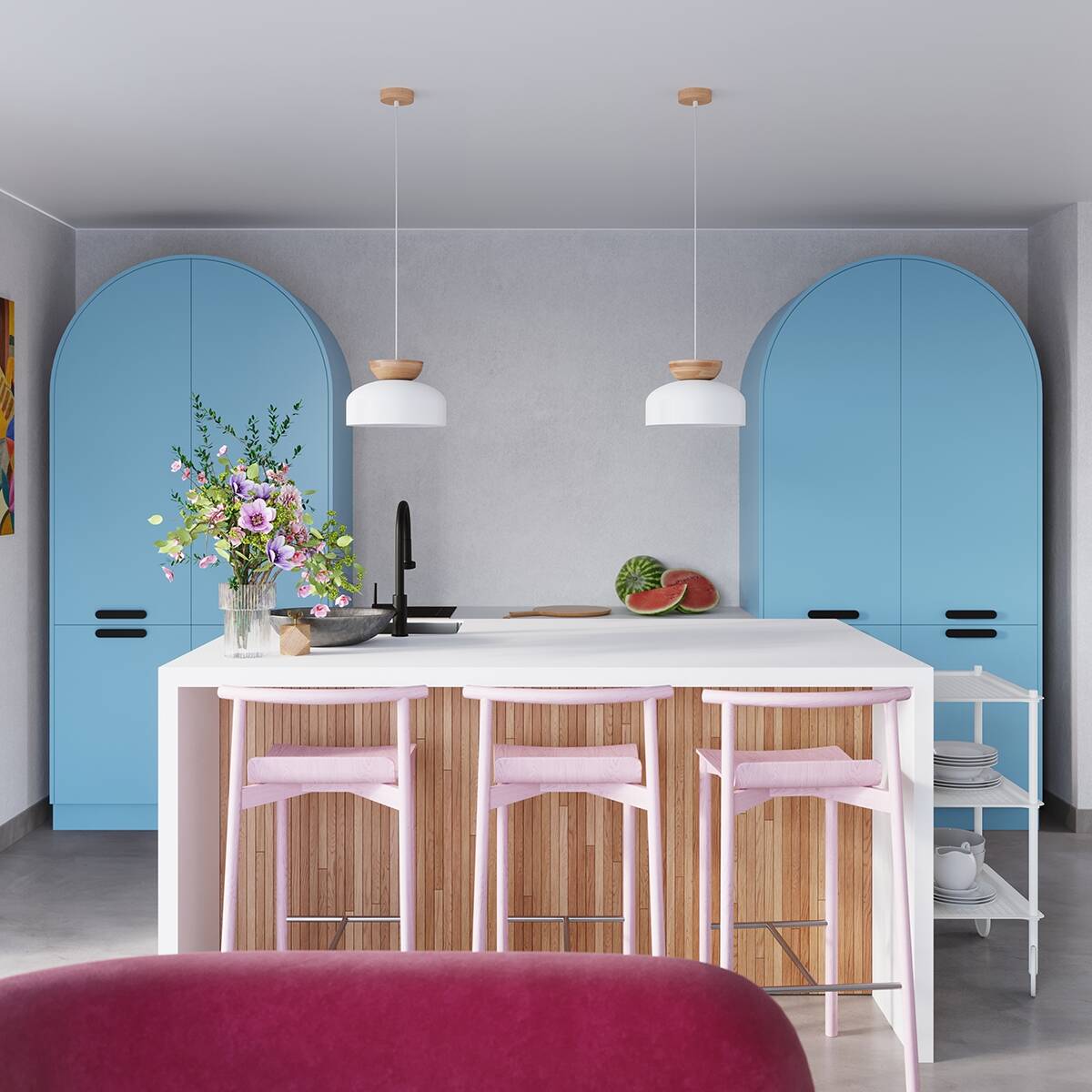 Sollux Lighting Marion lampa wisząca 1x15 W biała-drewno SL.1350