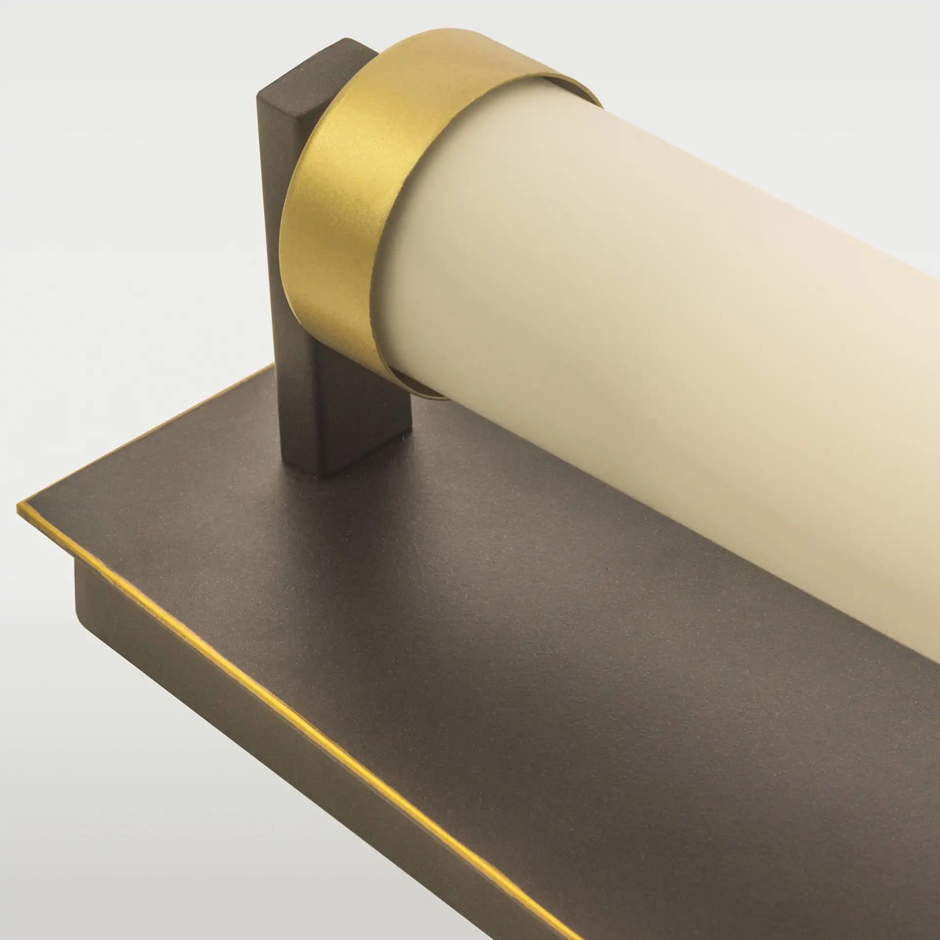 CosmoLight Dublin kinkiet 1x40W czarny/złoty W01162BZ