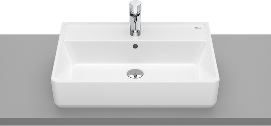 Roca Gap umywalka 60x42 cm prostokątna nablatowa biała A3270MN000 - Wysyłka w 24h