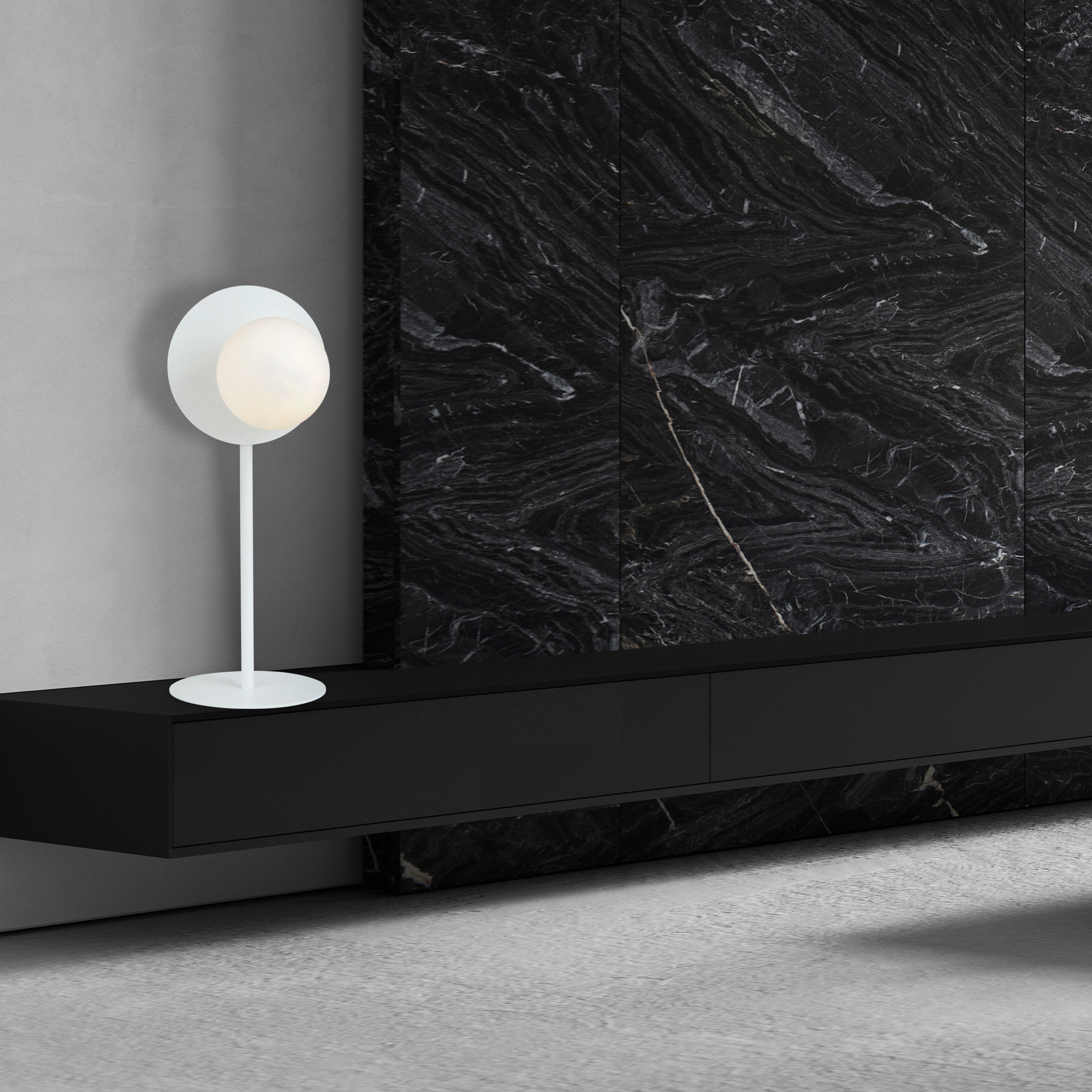 Emibig Oslo lampa stołowa 1x10 W biała 1189/LN