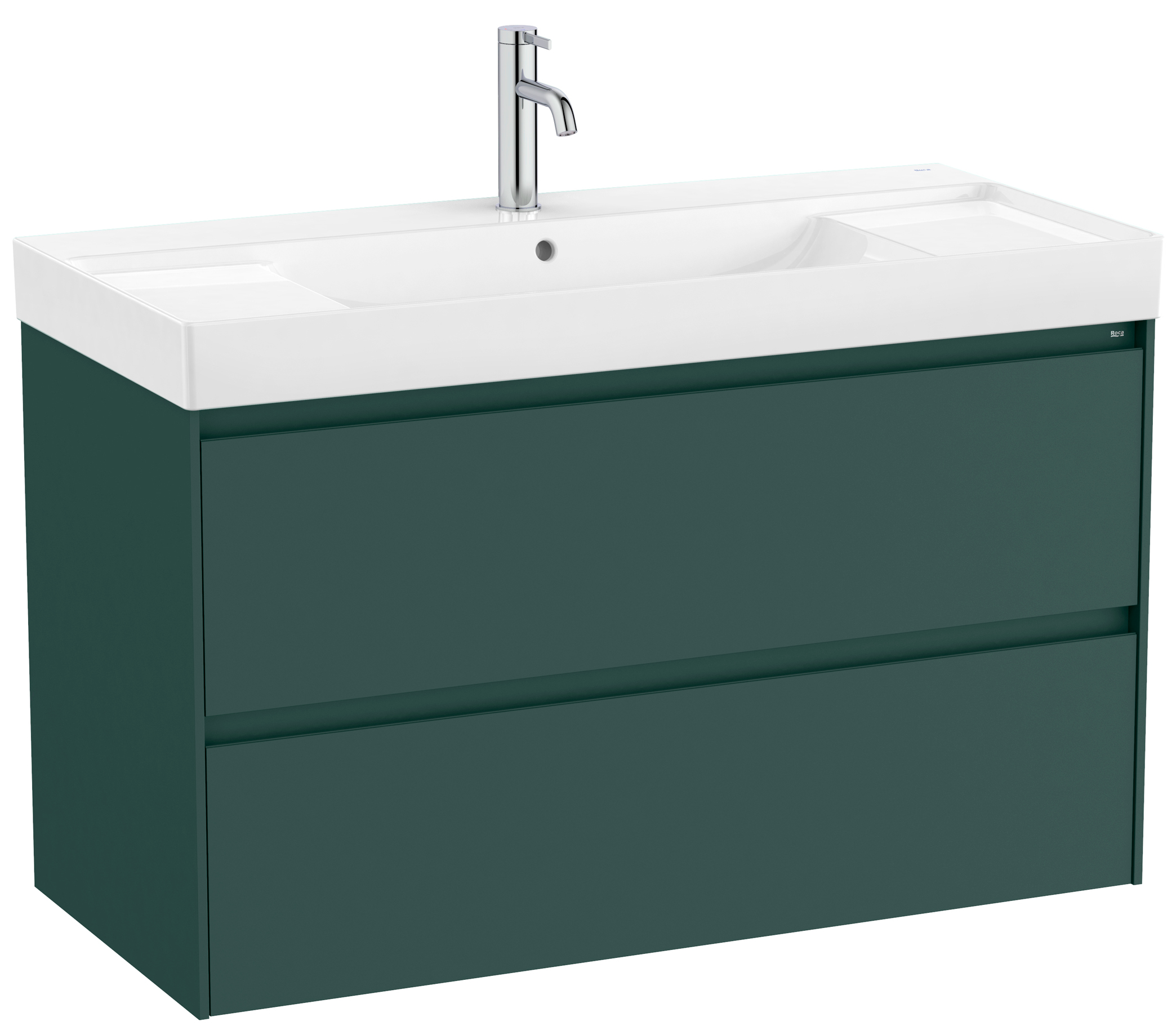 Roca Ona Unik umywalka z szafką 100 cm zielony mat A851693513 - Wysyłka w 24h