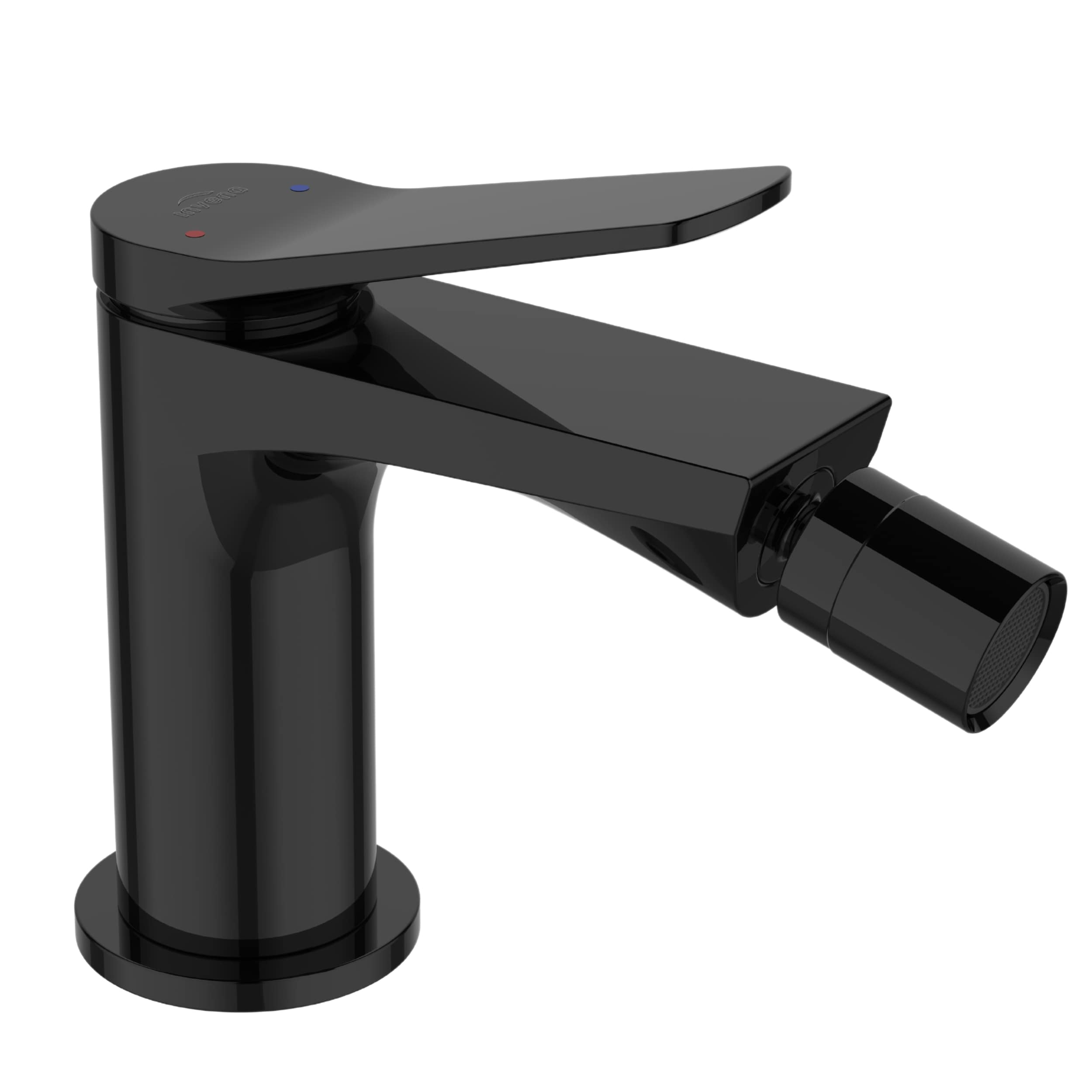 Invena Alonia bateria bidetowa stojąca czarna BB-70-004