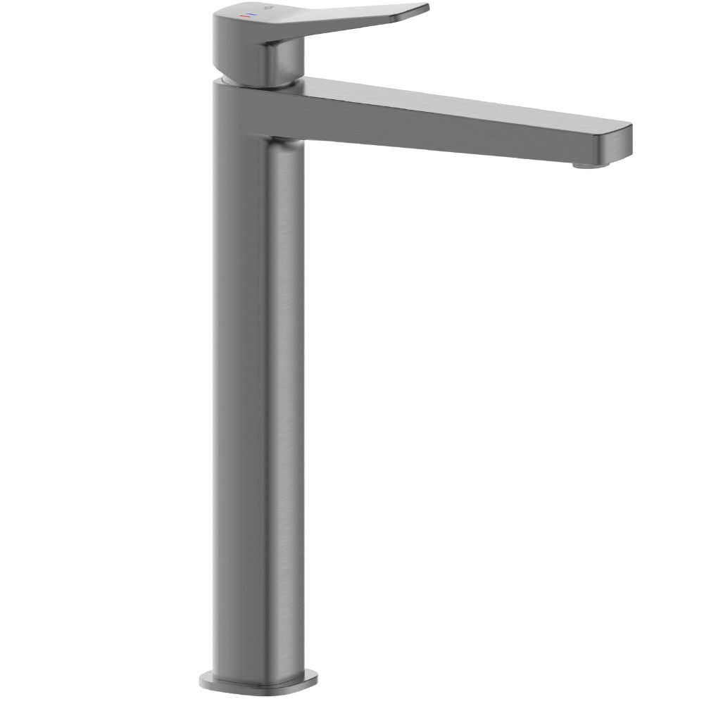 KFA Armatura Malaga bateria umywalkowa stojąca wysoka gun metal grey 4522-712-61