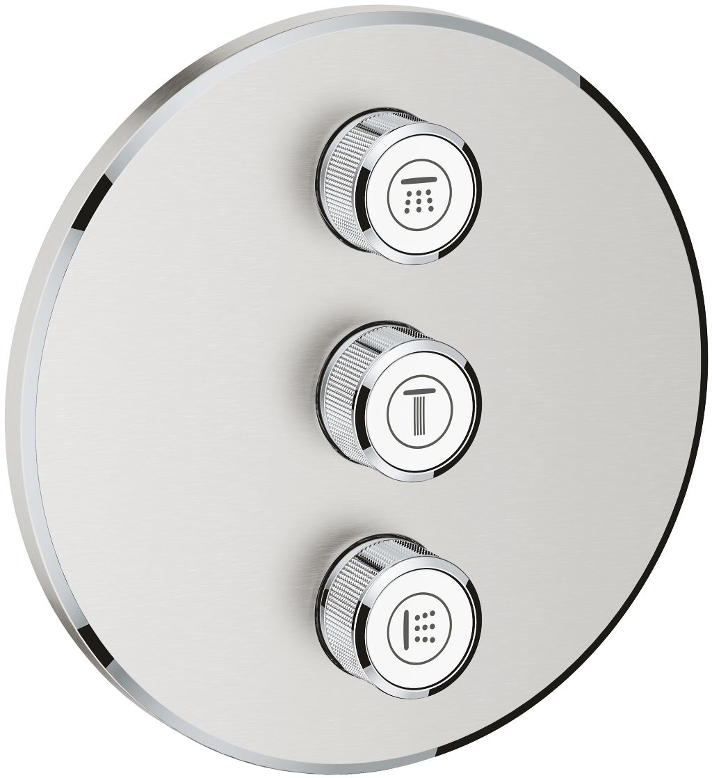 Grohe Grohtherm SmartControl potrójny zawór odcinający potrójny stal nierdzewna 29122DC0
