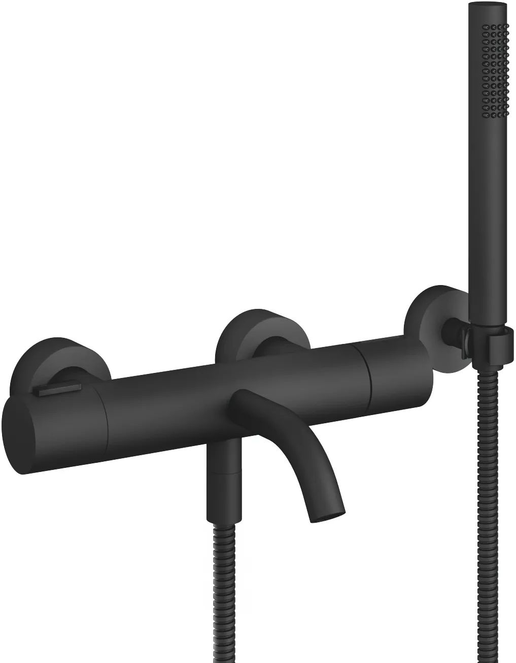Dornbracht Meta bateria wannowo-prysznicowa ścienna termostatyczna czarny mat 34234979-33