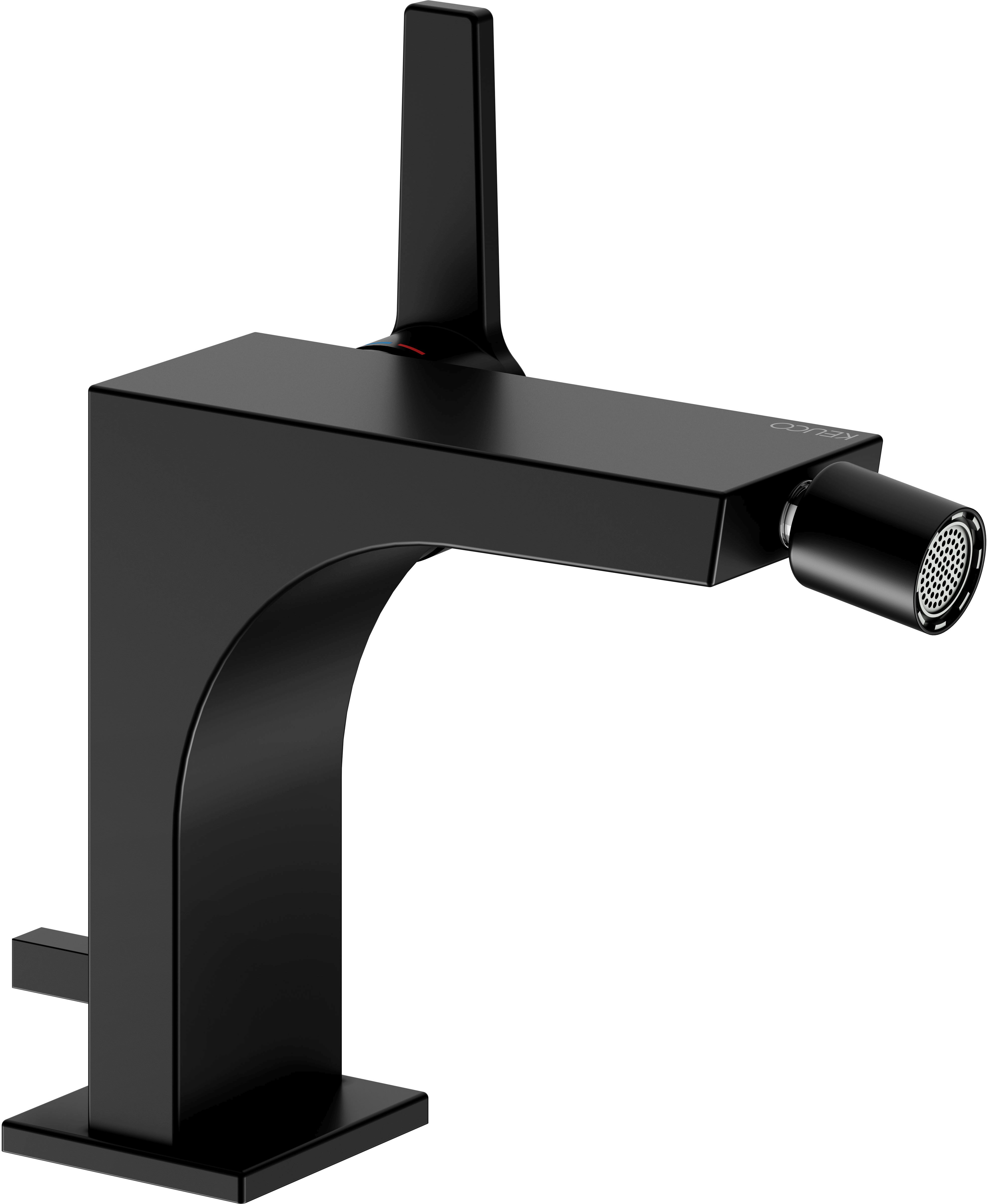 Keuco Edition 11 bateria bidetowa stojąca czarny mat 51109370000