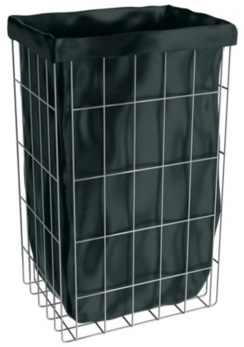 Merida kosz na śmieci 47 l siatkowy stal nierdzewna B2B