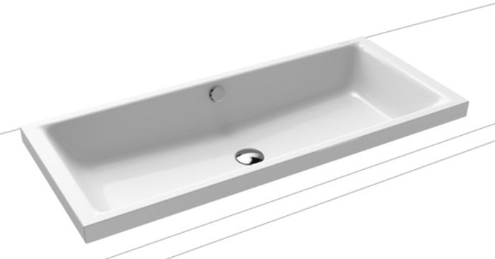 Kaldewei Puro S umywalka 90x38 cm nablatowa prostokątna model 3174 biała 909006003001