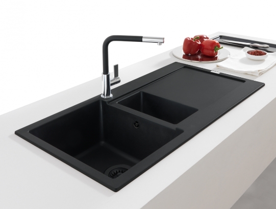 Franke Maris zlewozmywak granitowy 97x50 cm czarny 114.0693.531