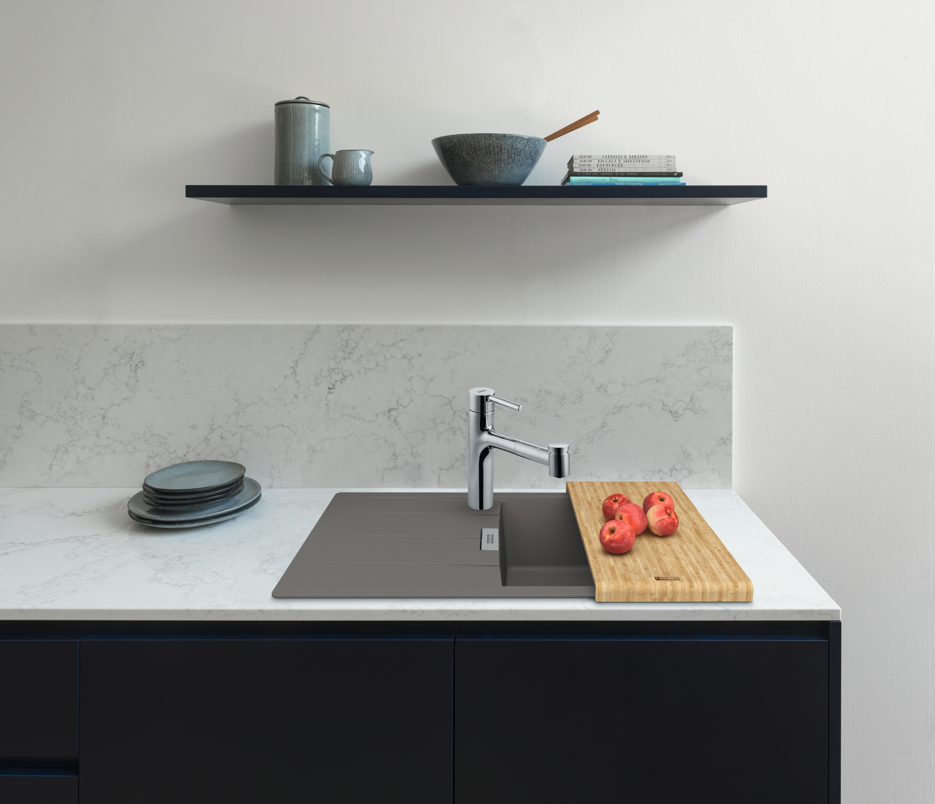 Franke Centro CNG 611-78 GSC zlewozmywak 78x50 cm Fragranite kamienny szary 114.0687.320