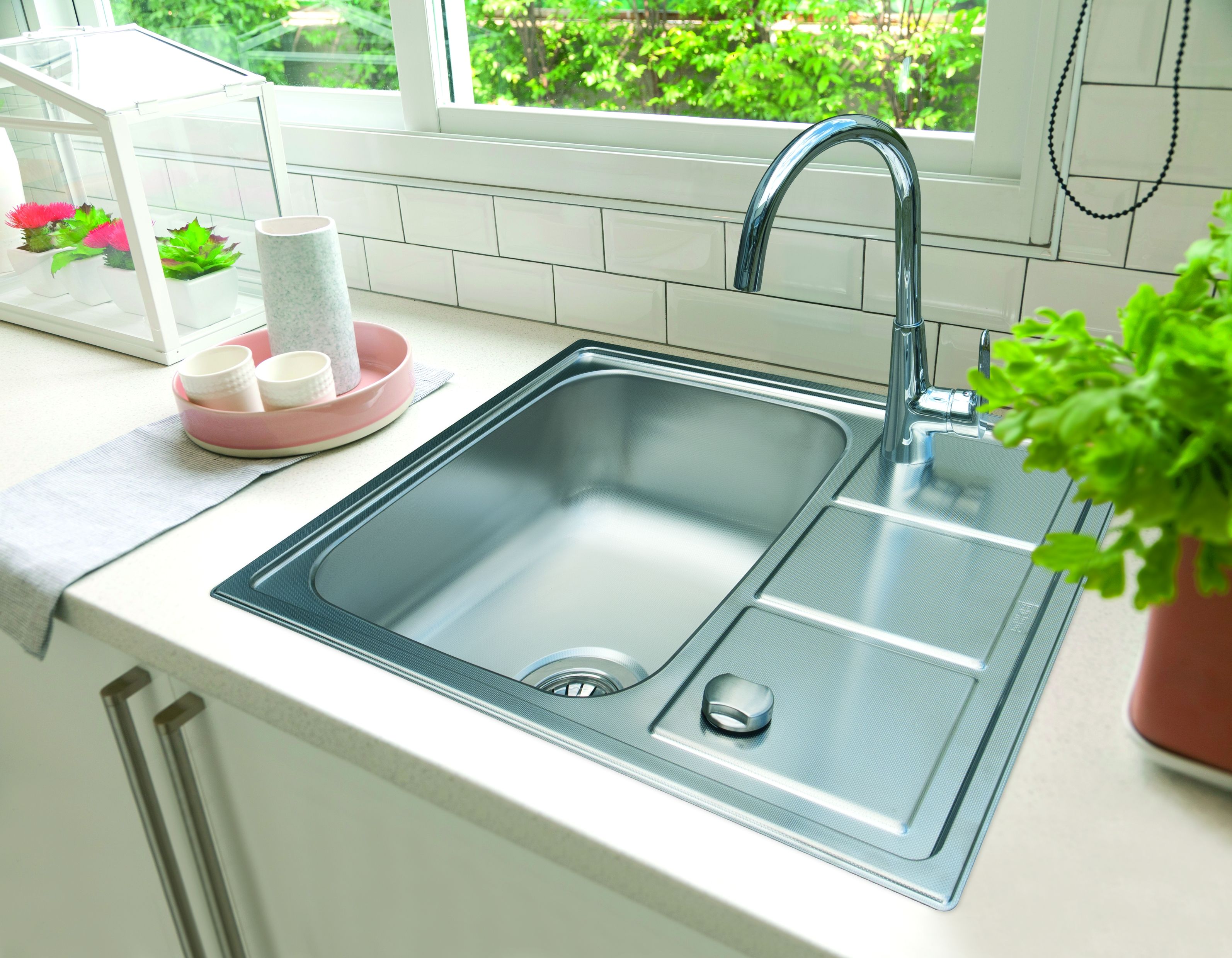 Berg Rill zlewozmywak stalowy 61.5x50 cm wpuszczany stal szczotkowana LTL615.500GT8 - Wysyłka w 24h