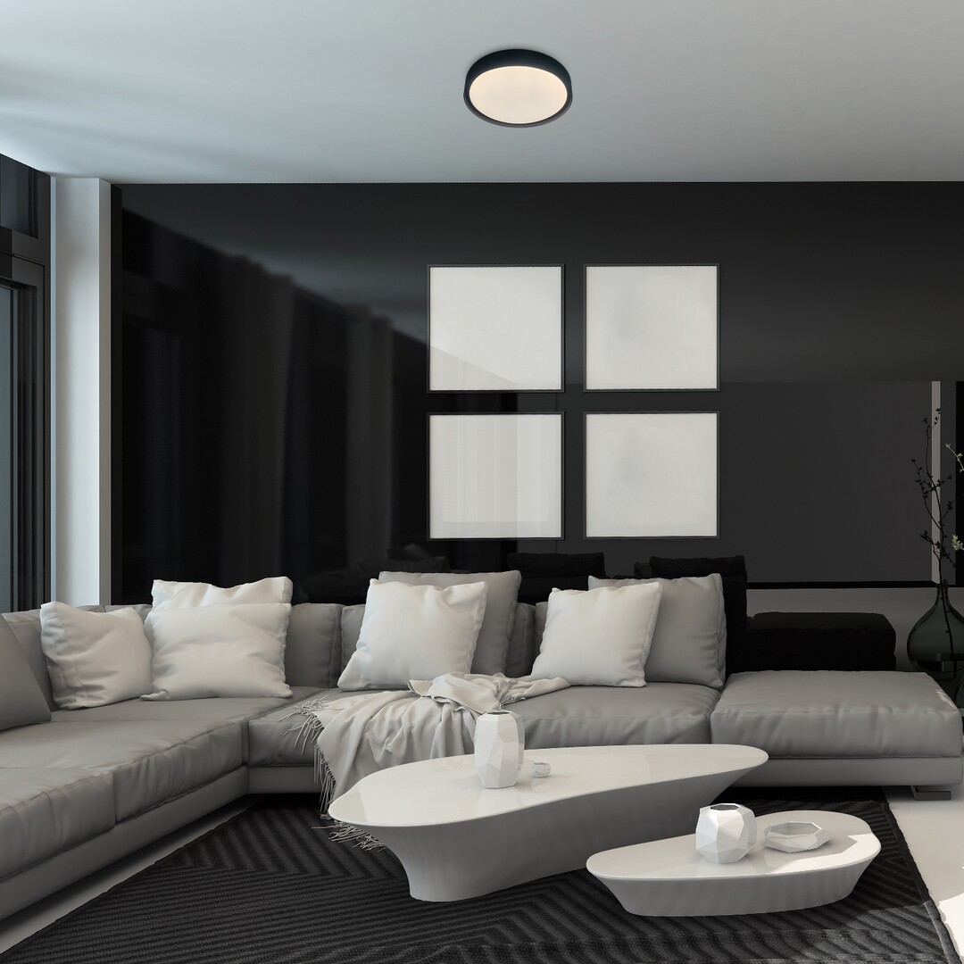 Rabalux Achilles plafon 1x40W LED czarny 3146