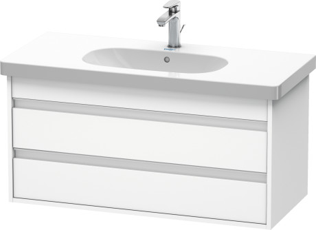Duravit Ketho szafka 100x45,5 cm podumywalkowa wisząca biały mat KT664801818