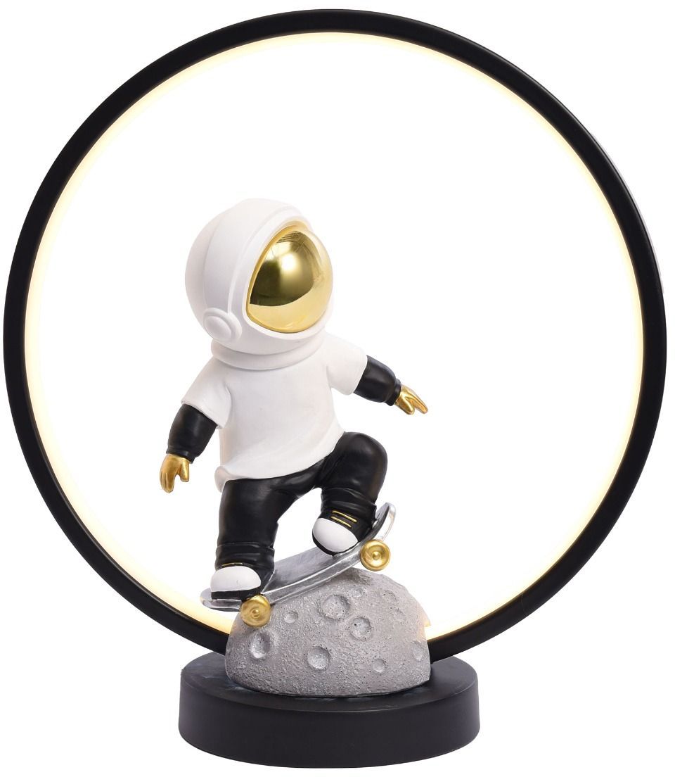 Zuma Line Astronauta lampka nocna 1x4 W biała-czarna-złota EX15S016-1