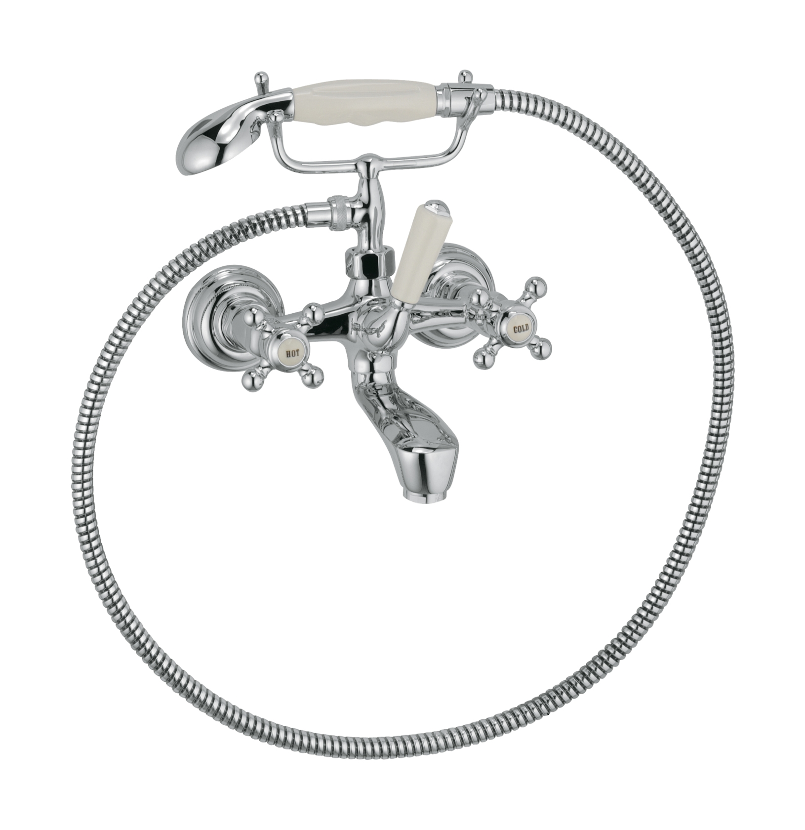 Kludi 1926 bateria wannowo-prysznicowa ścienna chrom 514410520