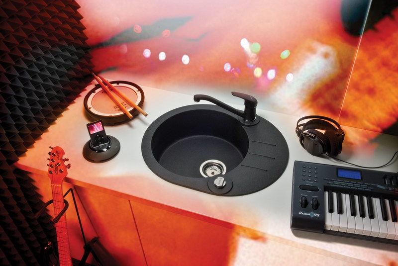 Alveus Rock'n'Roll 40S zlewozmywak czarny 1214091