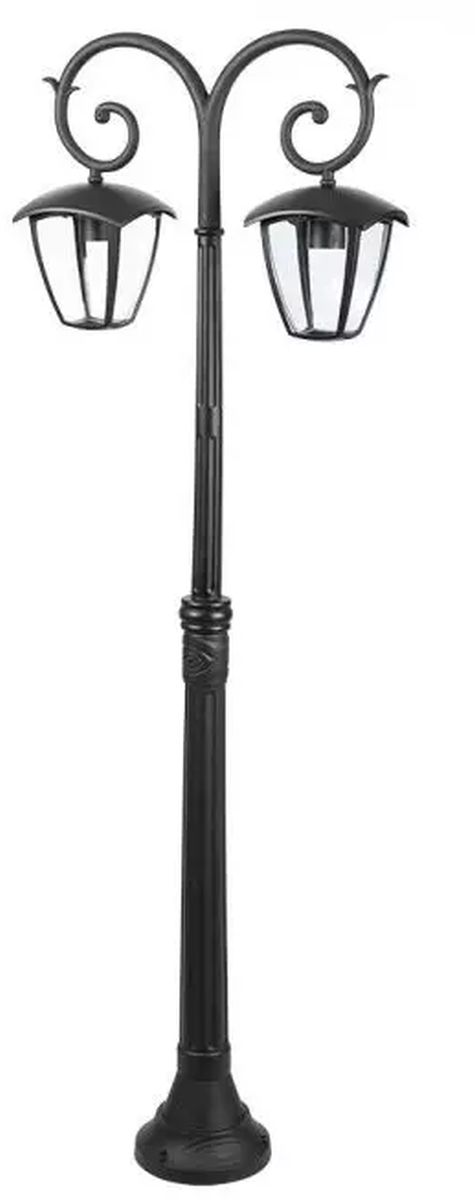 V-TAC lampa stojąca zewnętrzna 2x60W czarna 7061