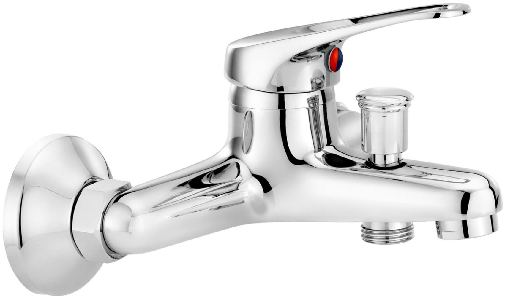 Deante Neo Lobo bateria wannowo-prysznicowa ścienna chrom BYU010M - Wysyłka w 24h