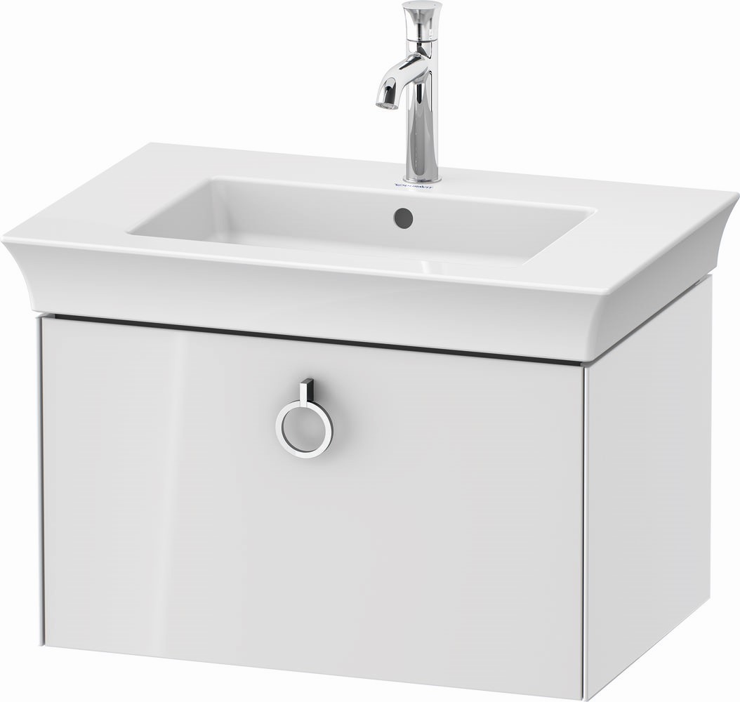 Duravit White Tulip szafka 68,4 cm podumywalkowa wisząca biały wysoki połysk WT425108585