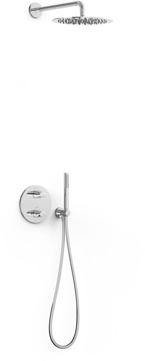 Tres Therm-Box zestaw prysznicowy podtynkowy termostatyczny z deszczownicą chrom 28125004