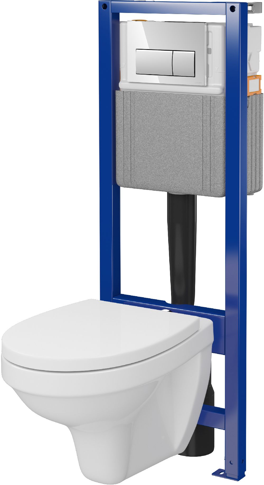 Mito Delfi zestaw stelaż z miską, deską i przyciskiem S701-849 - Wysyłka w 24h