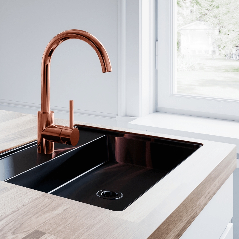 Globalo Exclusive Zentio bateria kuchenna stojąca miedź BATERIA_ZENTIO_COPPER - Wysyłka w 24h