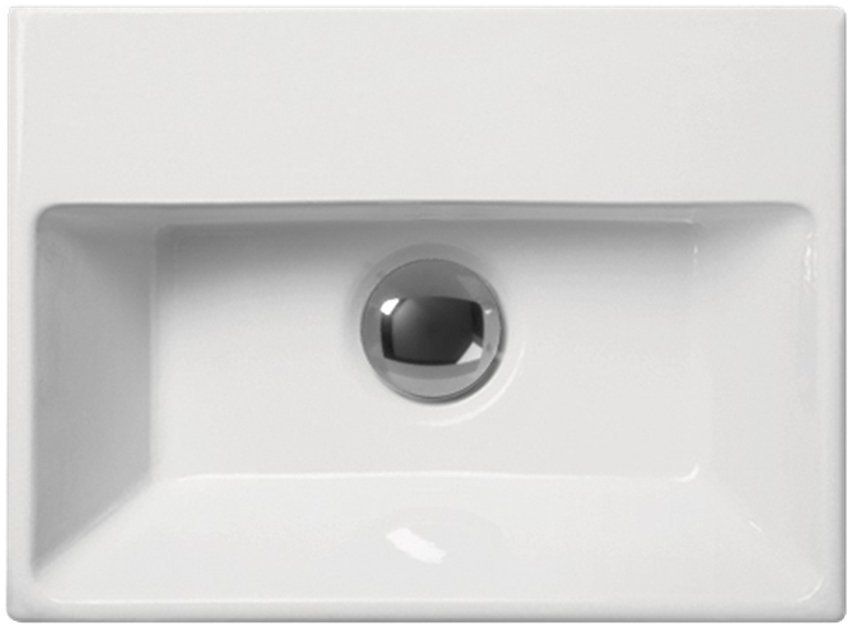 GSI Norm umywalka 35x26 cm prostokątna ścienna biała 8650111