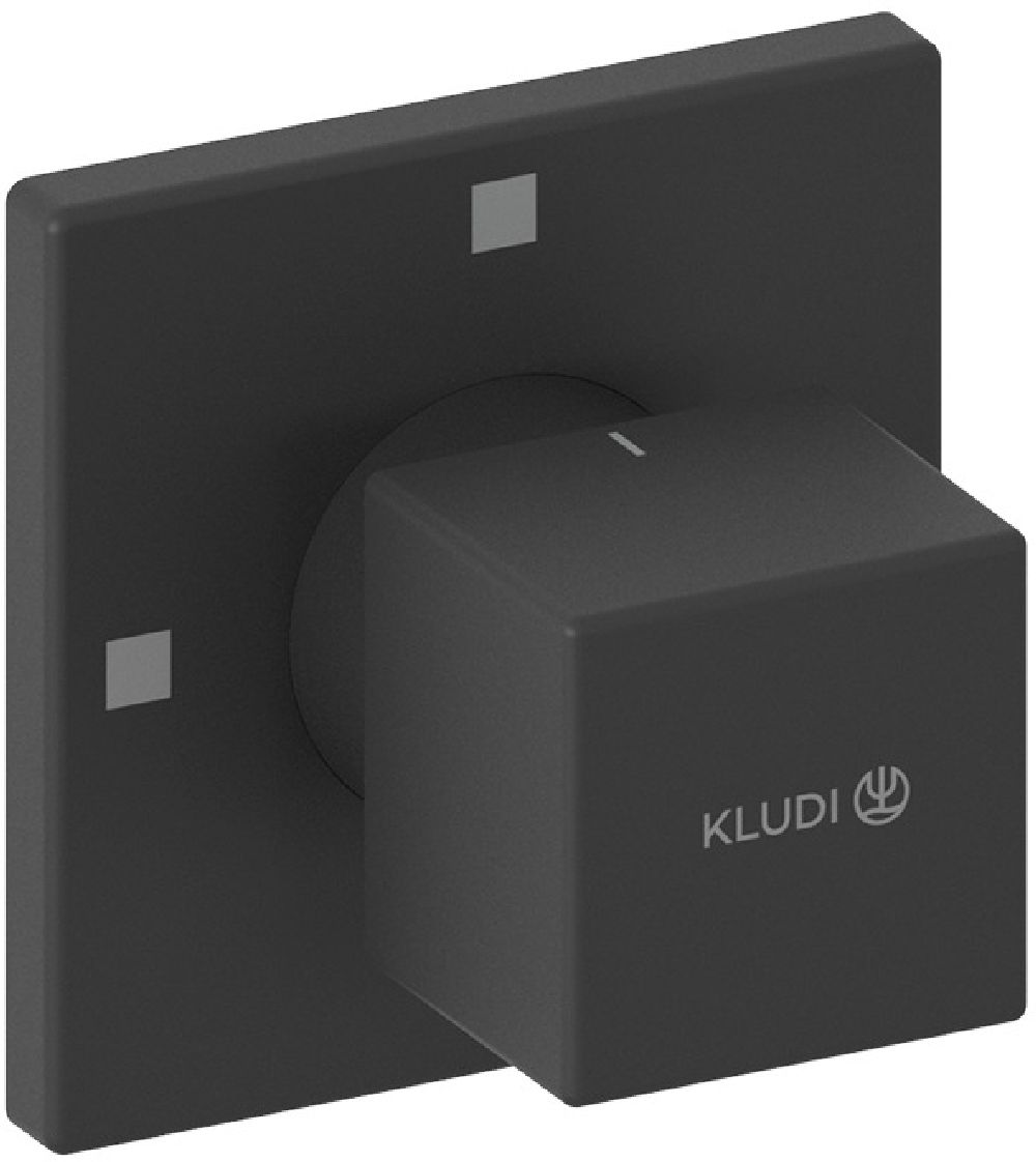 Kludi Decus element zewnętrzny zaworu podtynkowego czarny mat 548463975