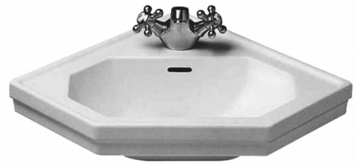 Duravit Seria 1930 umywalka 59,5x45 cm ścienna narożna biała 0793420000