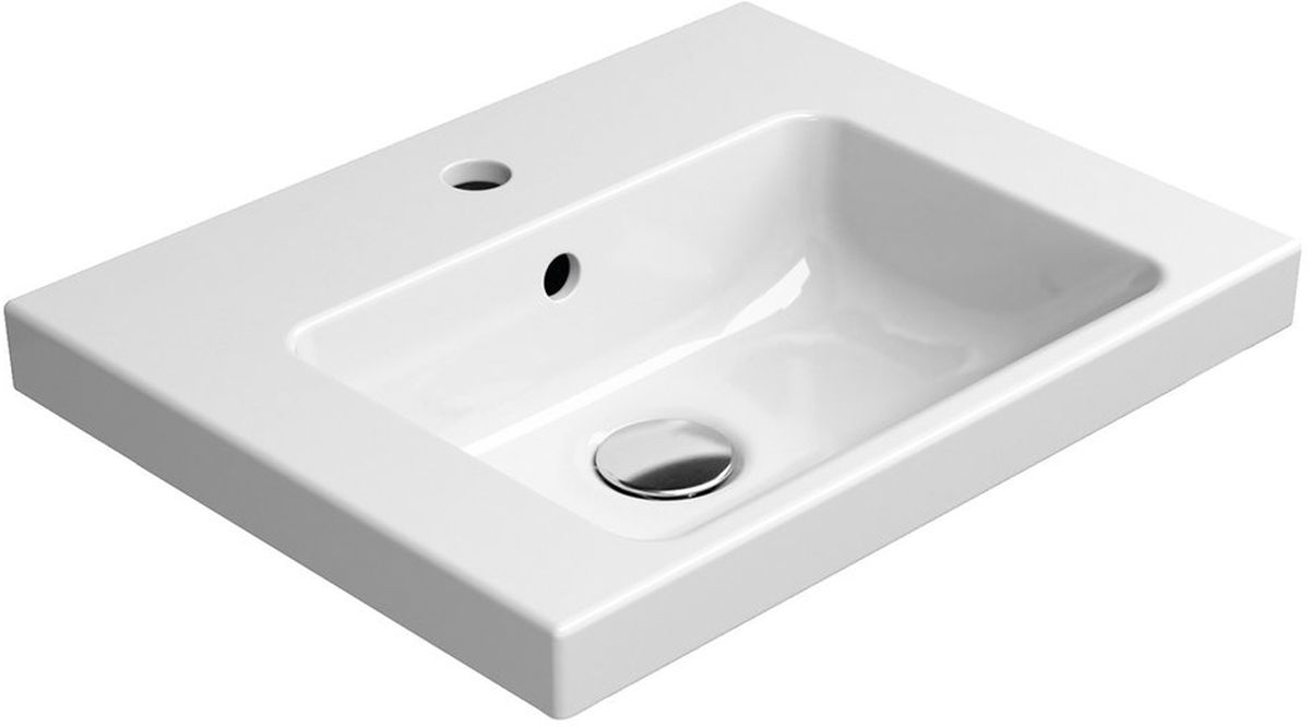 GSI Norm umywalka 50x40 cm prostokątna ścienna biała 8638111