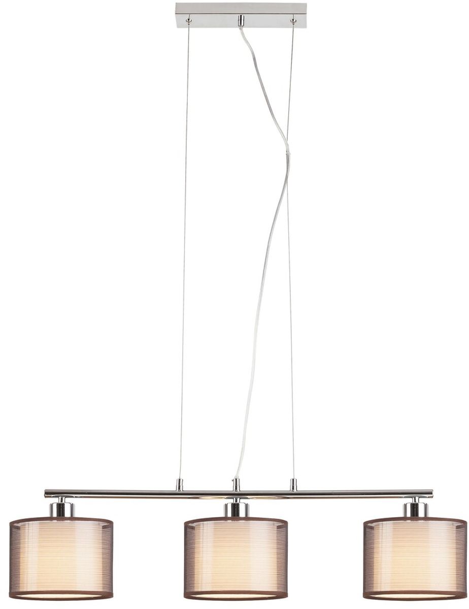 Rabalux Anastasia lampa wisząca 3x60W chrom/brąz 2630