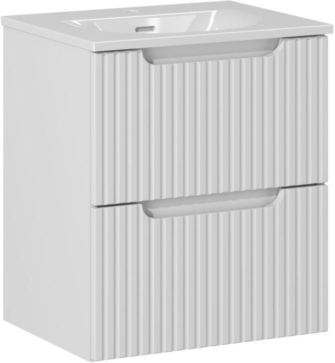 Zestaw Comad Nowa White szafka z blatem 50 cm wisząca biała i umywalka Sky 50x40 cm SET-NOW 50CM S SKY 50 - Wysyłka w 24h