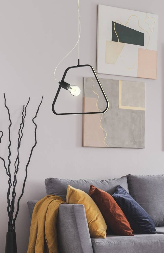 Apeti Ikaria lampa wisząca 2x60 W czarna A0023-321