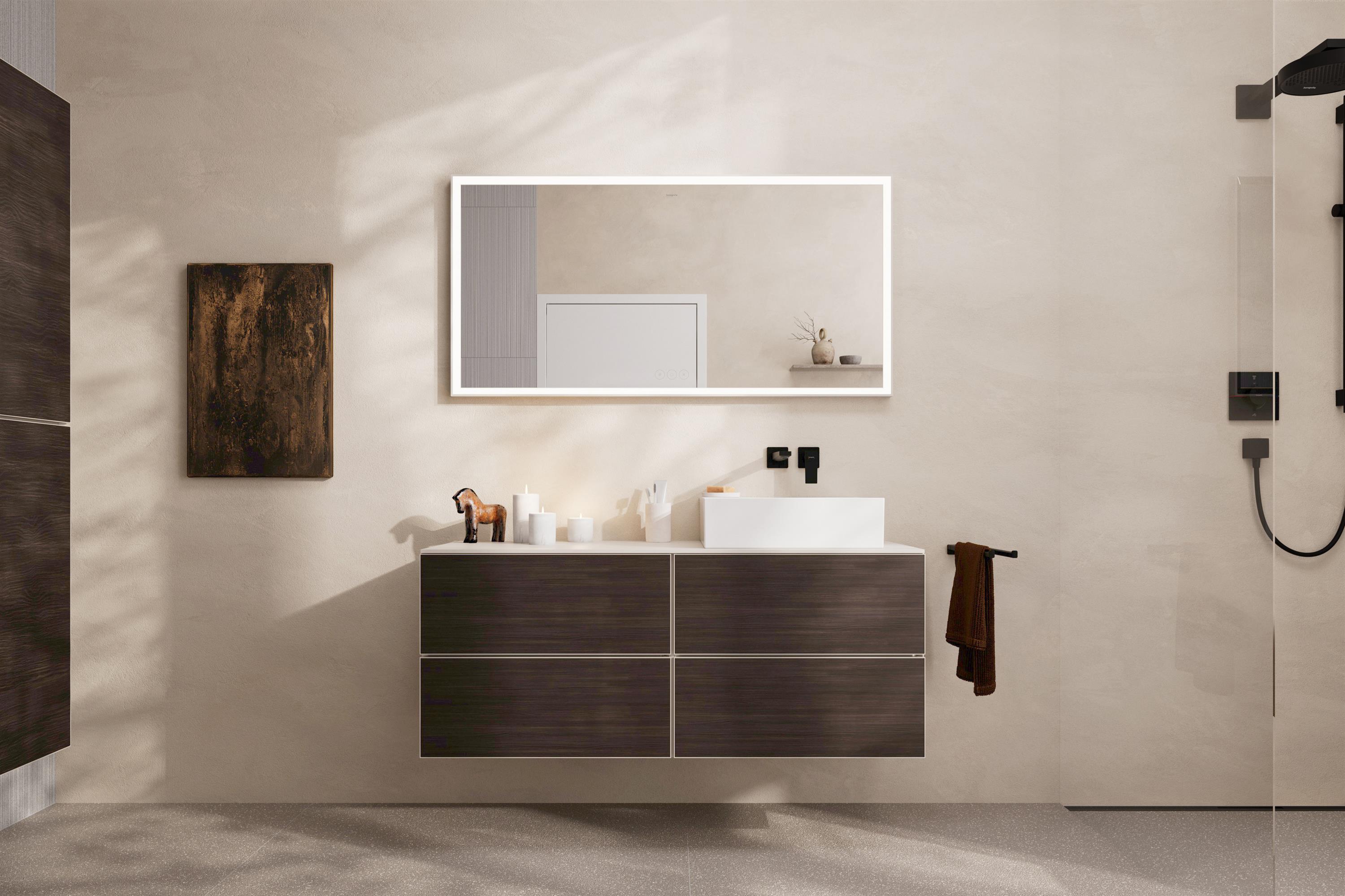 Hansgrohe Xarita E lustro 140x70 cm z oświetleniem LED biały mat 54984700