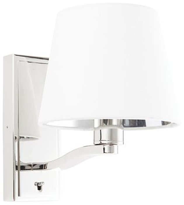 Endon Harvey kinkiet 1x40 W biały-srebrny 73026