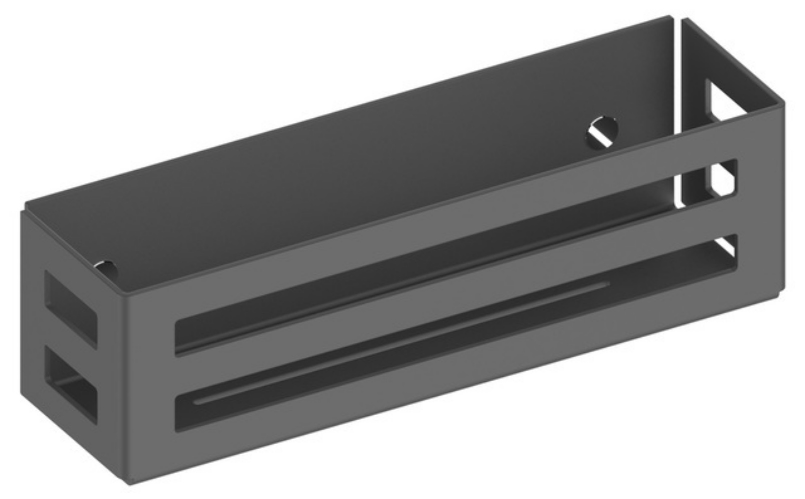 Keuco Black Selection półka prysznicowa 32 cm mydelniczka czarny mat 24954370000