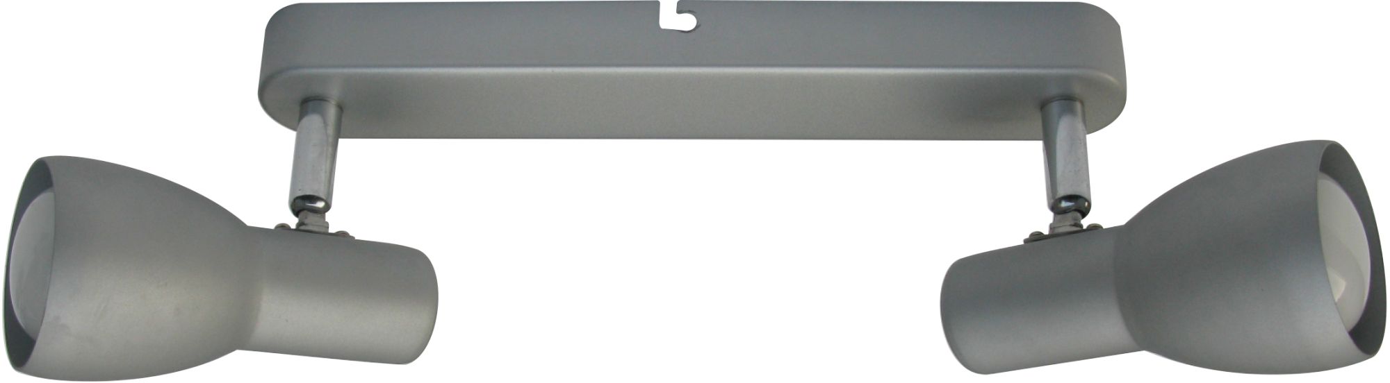 Candellux Picardo lampa podsufitowa 2x40W srebrny mat 92-44211