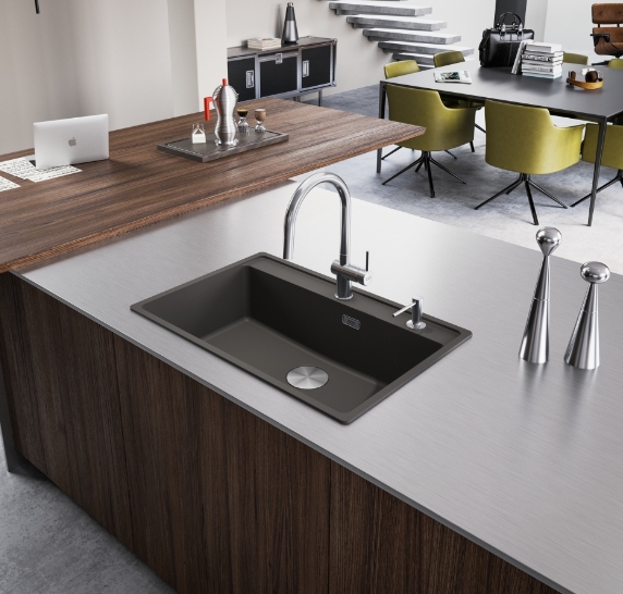 Franke Maris zlewozmywak granitowy 76x51 cm łupkowy szary 114.0716.340