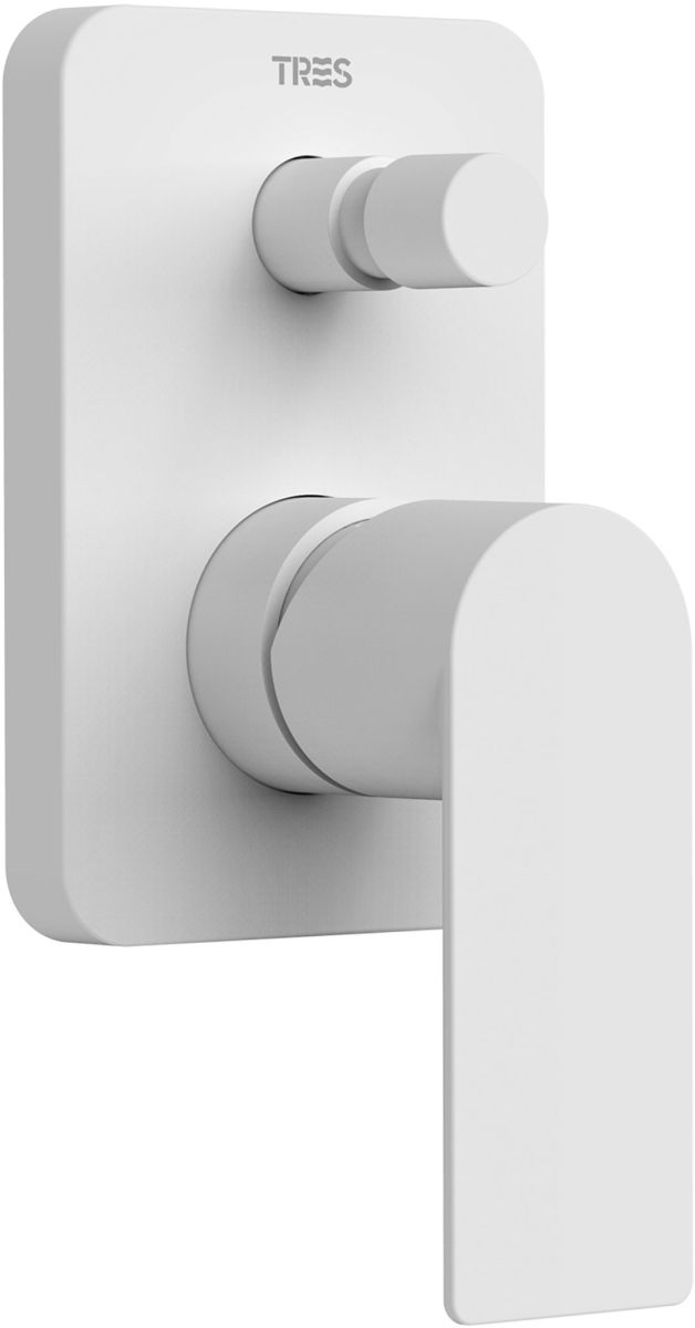 Tres Loft-Colors bateria wannowo-prysznicowa podtynkowa biały mat 20018001BM