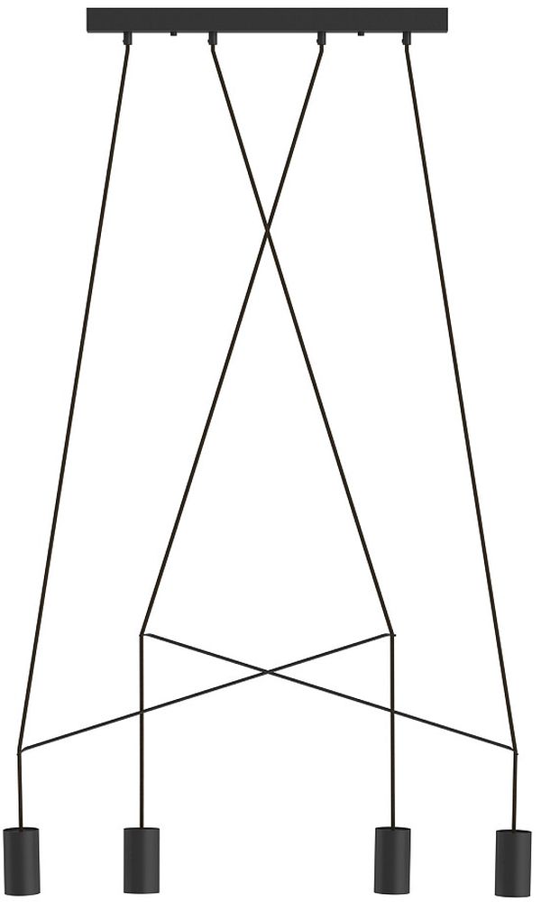 Nowodvorski Lighting Imbria lampa wisząca 4x35W czarna 9192