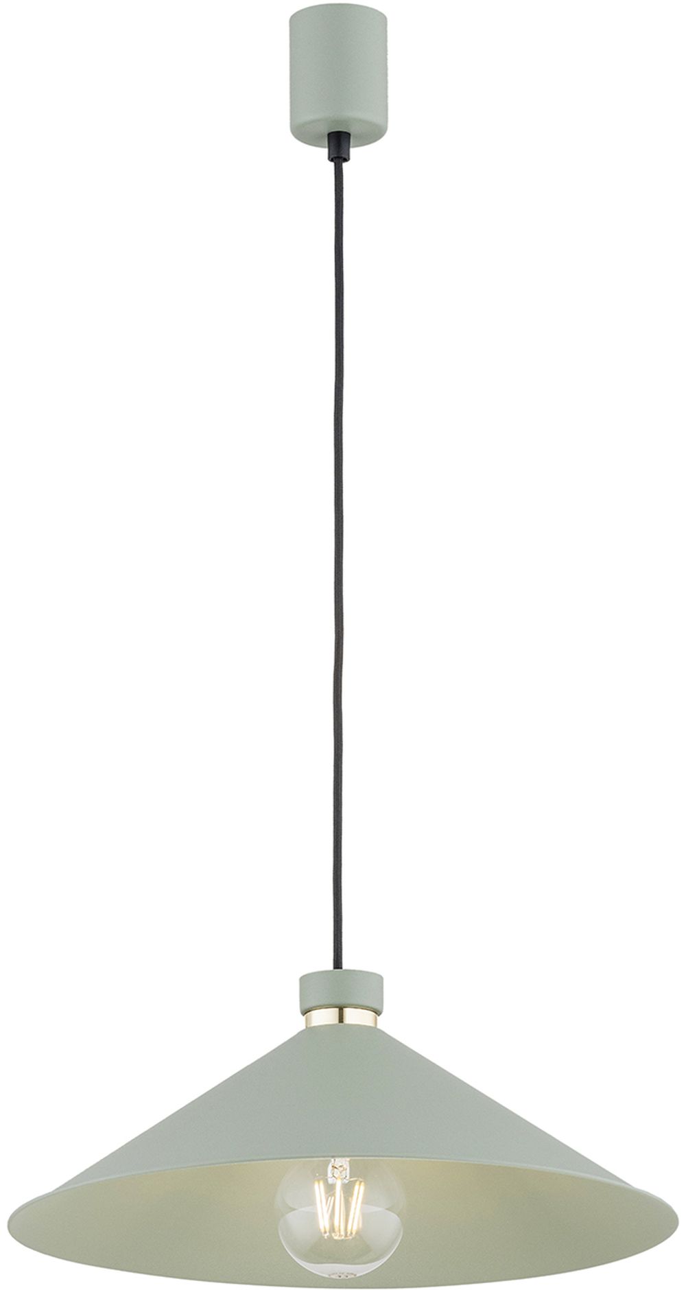 Argon Nashville lampa wisząca 1x15W szałwia/mosiądz 4694