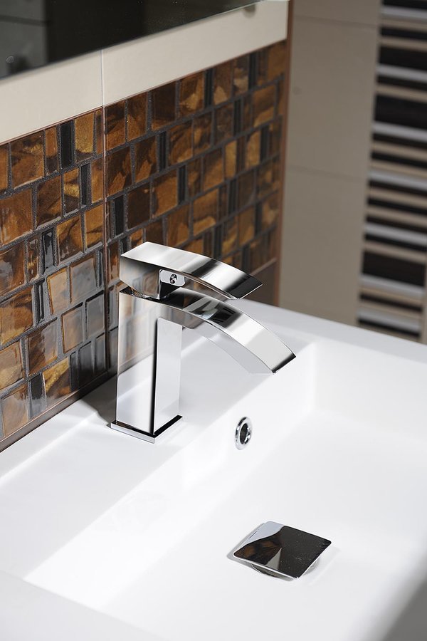 Sapho Ginko bateria umywalkowa stojąca chrom 1101-02