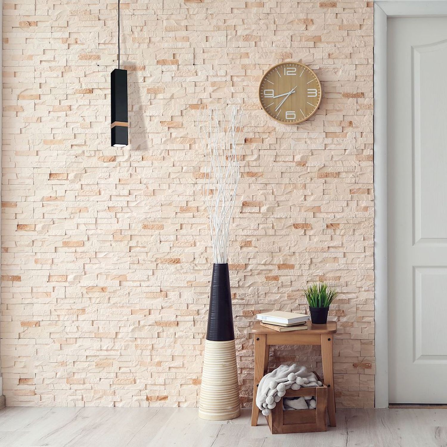 Milagro Vidar Black lampa wisząca 1x8W czarno/drewniana MLP5403