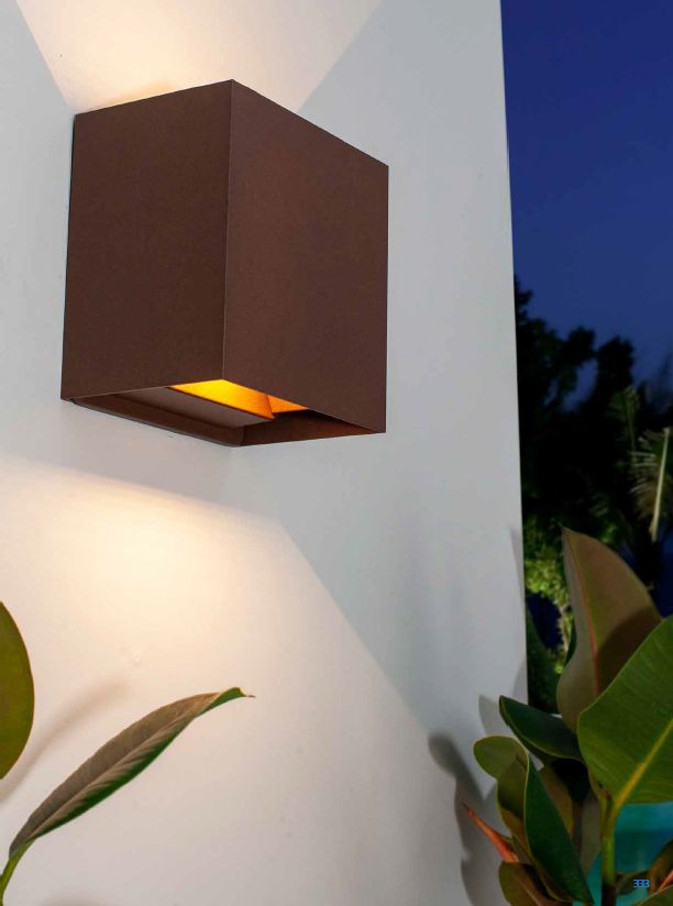 Mantra Davos XL kinkiet zewnętrzny 2x10W brązowy 7438