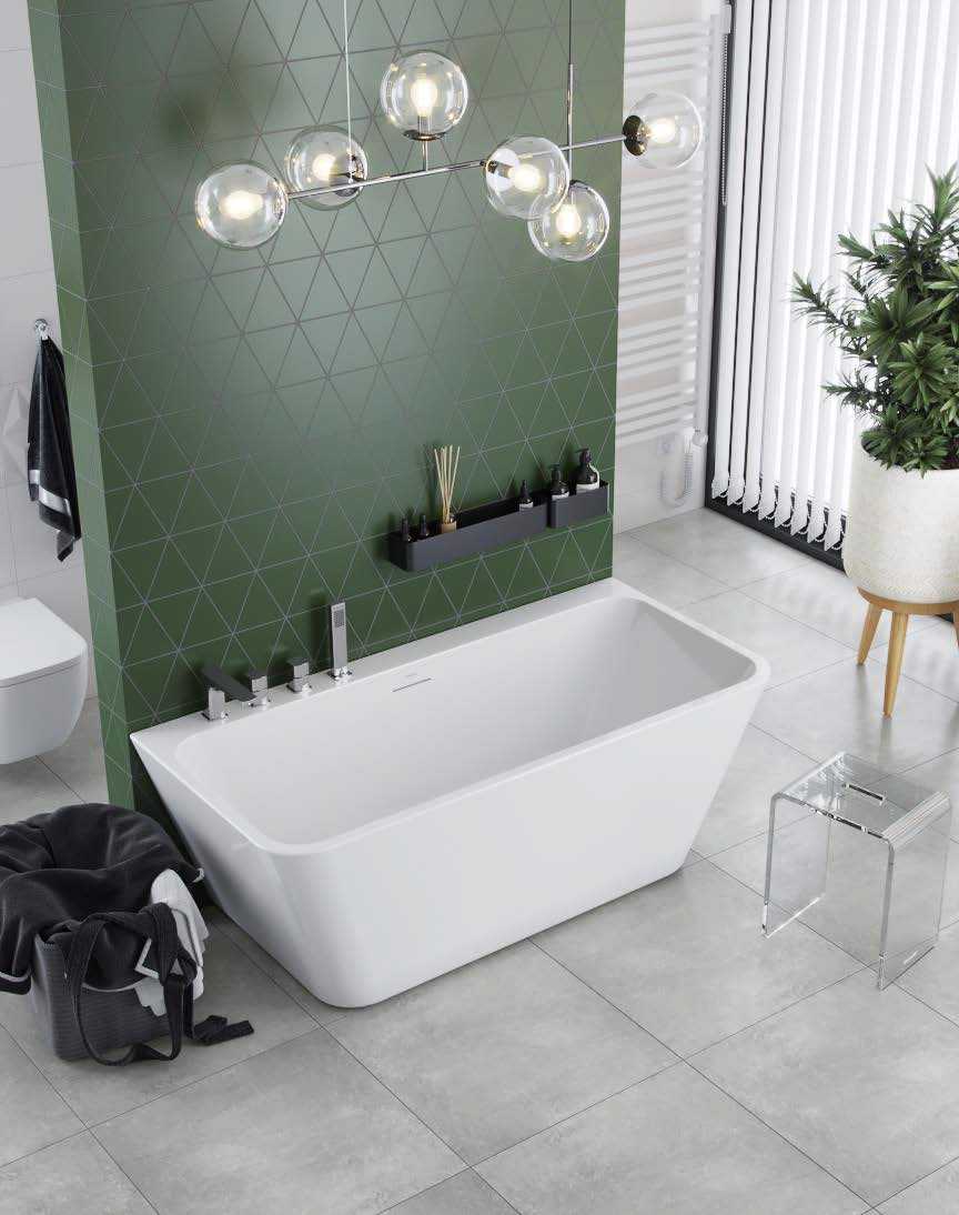 Excellent Lila 2.0 wanna przyścienna 150x72 cm biała WAEX.LIL2.150.WHP